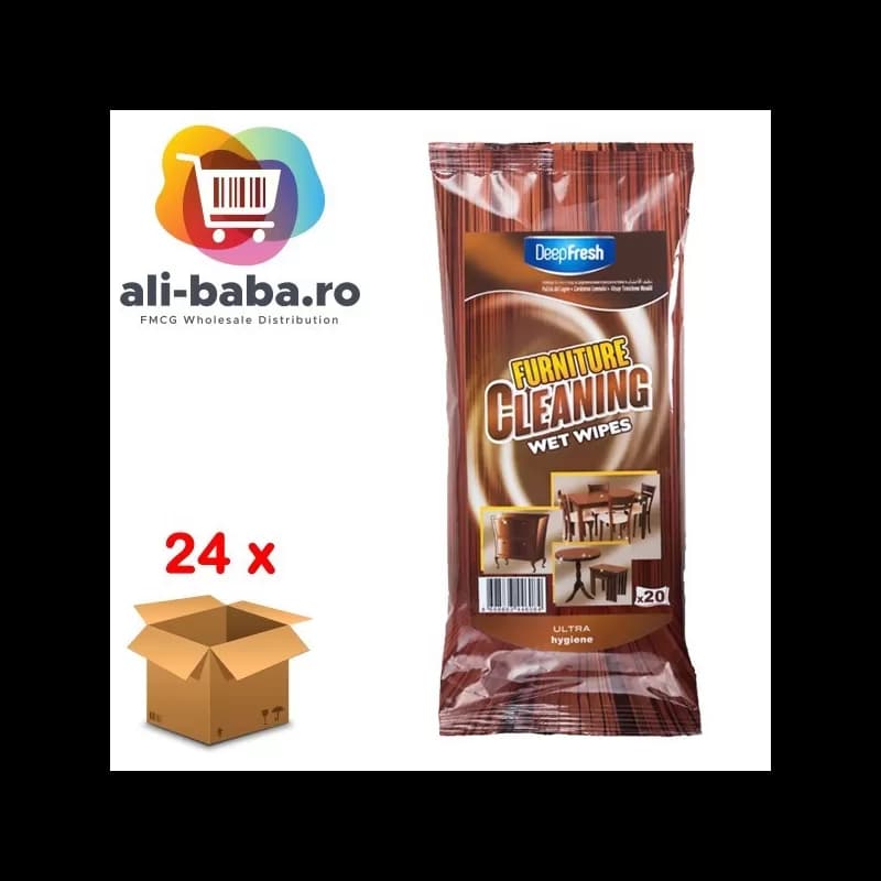 Deep Fresh servetele umede pentru mobila 20 buc