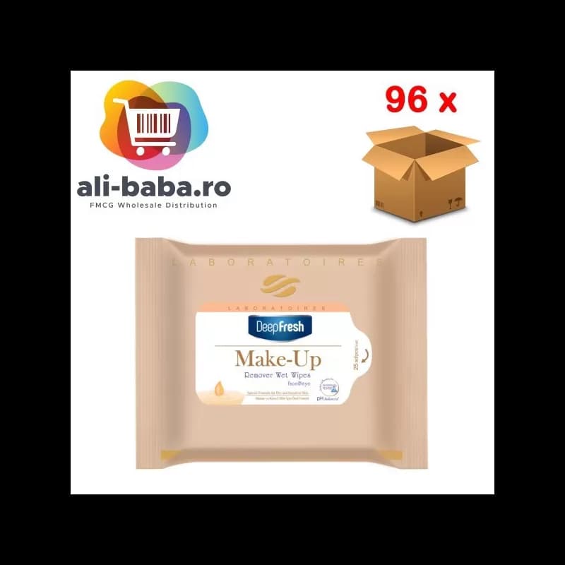Deep Fresh servetele umede demachiante 25 buc cu Crema