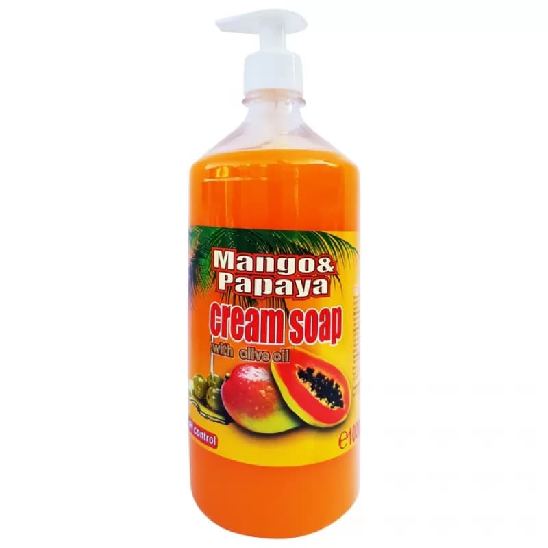 Cloret sapun lichid, pompita 1L, Mango & Papaya