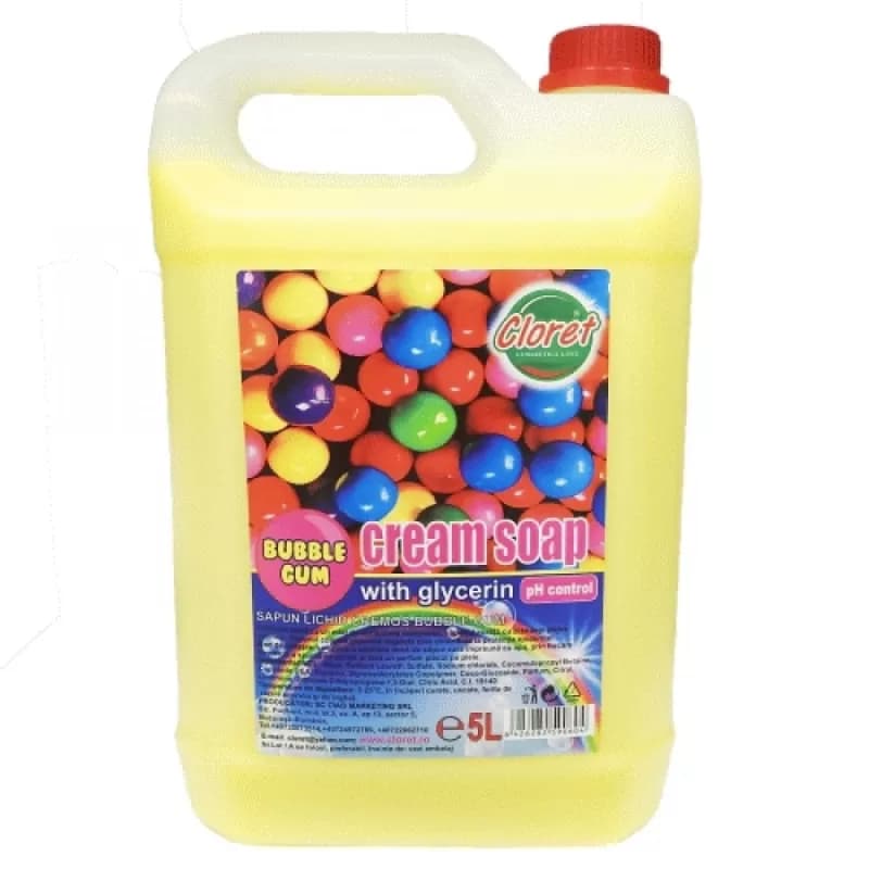 Cloret sapun lichid 5L, Bubble Gum (Guma)