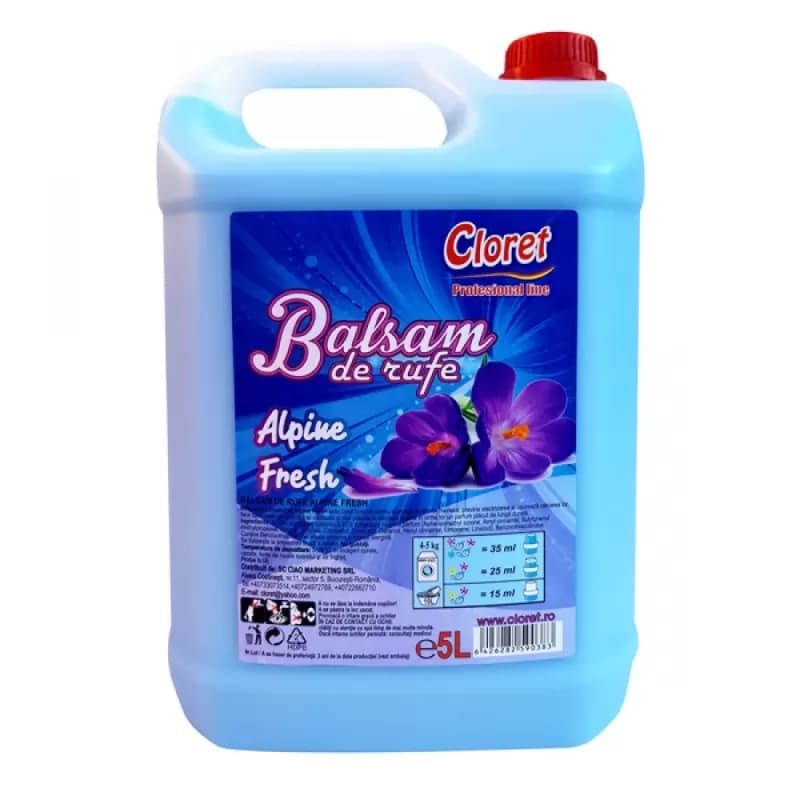 Cloret balsam de rufe 5L, Alpin Fresh