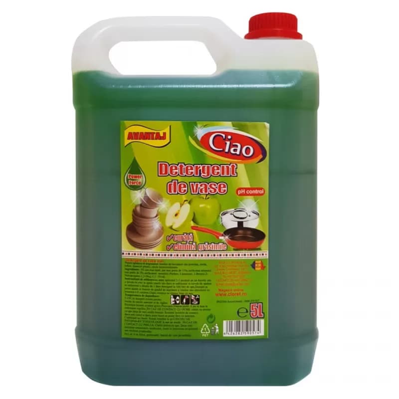 Ciao detergent de vase, canistra 5L, Mar Verde