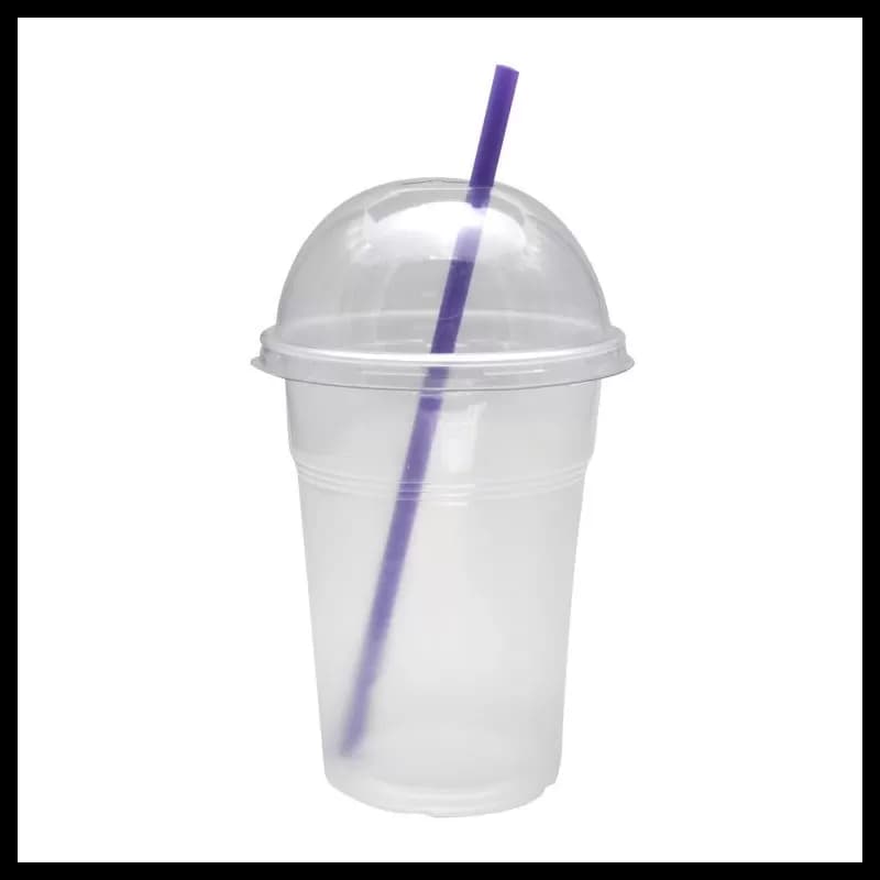 Pahare de plastic 400ml Frappe 50 buc/set Transparent  PP
