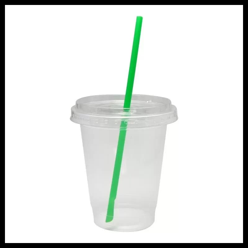 Pahare de plastic 350ml  50 buc/set Transparent  PET