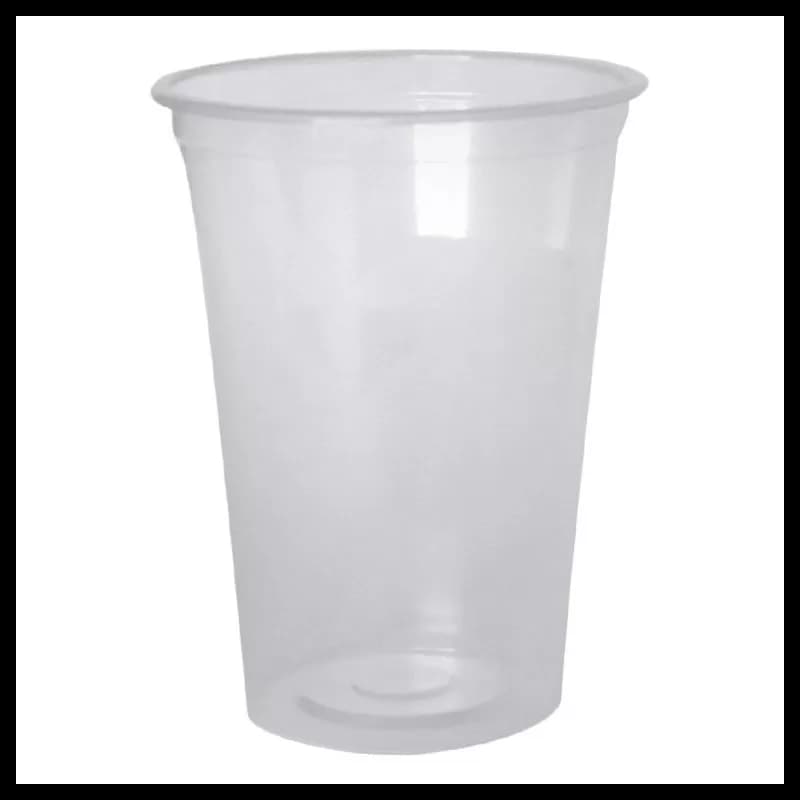 Pahare de plastic 400ml  50 buc/set Transparent  PET