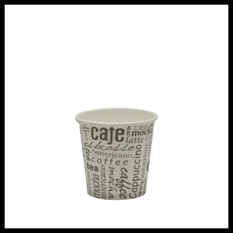 Pahare de carton pentru bauturi calde 4oz 118ml 100buc/set