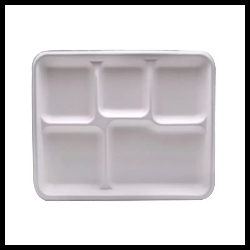 Tava Biodegradabila 5 Compartimente 50buc/Set