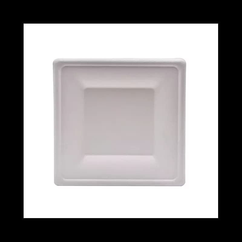 Farfurie Patrata Biodegradabil 15cm 50buc/Set