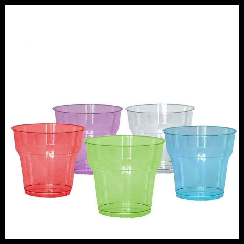 Pahare de plastic 180ml  25 buc/set Cristal
