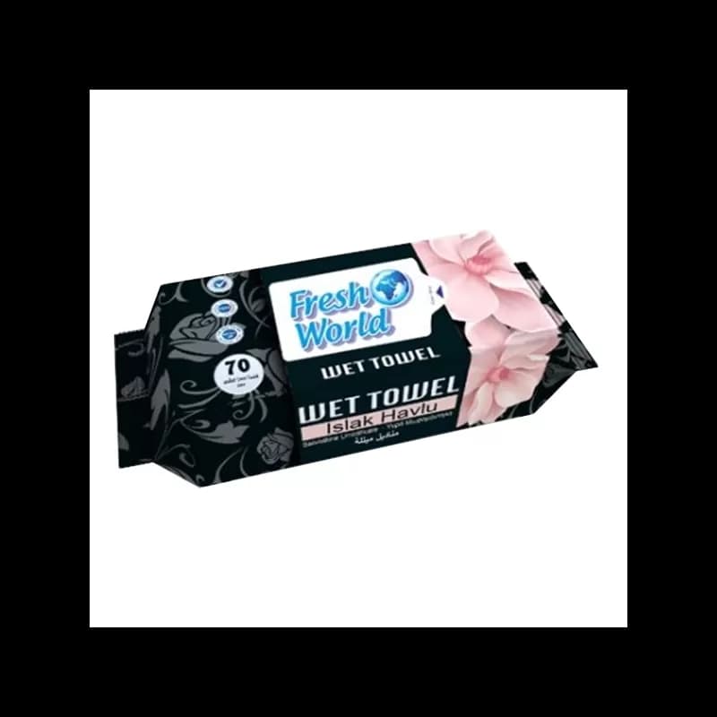Fresh World servetele umede fara capac 70 buc Rose