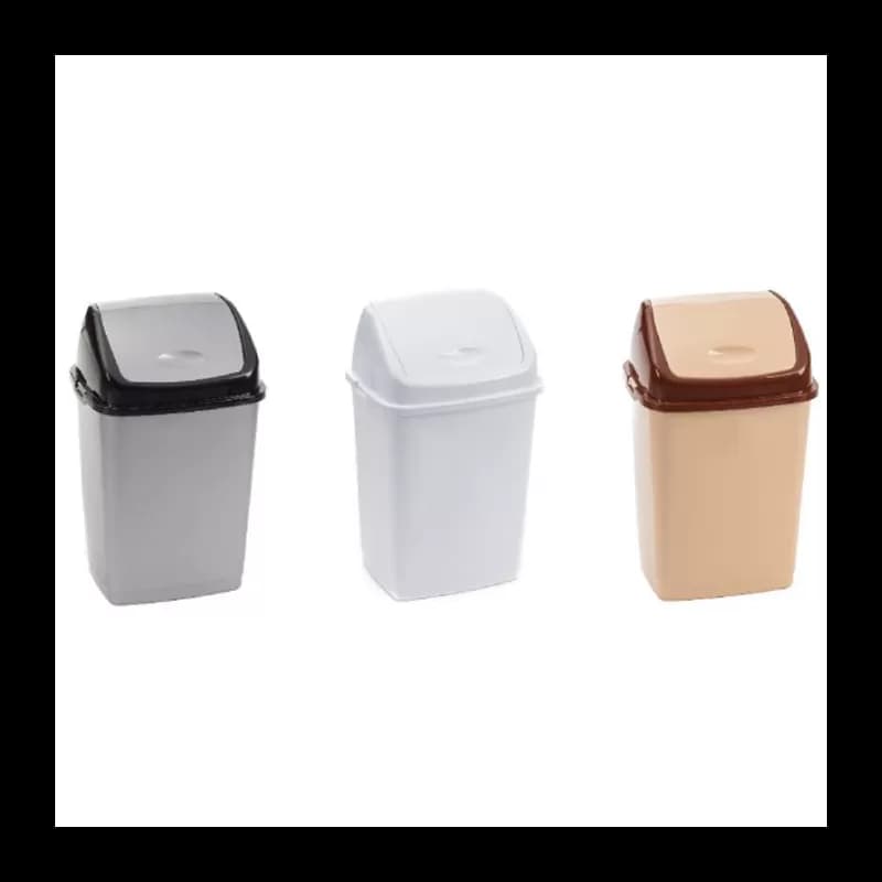 Cos de gunoi din plastic cu capac batant 10L