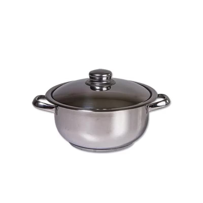 Cocinera oala din inoxcu capac din inox 28cm 10L