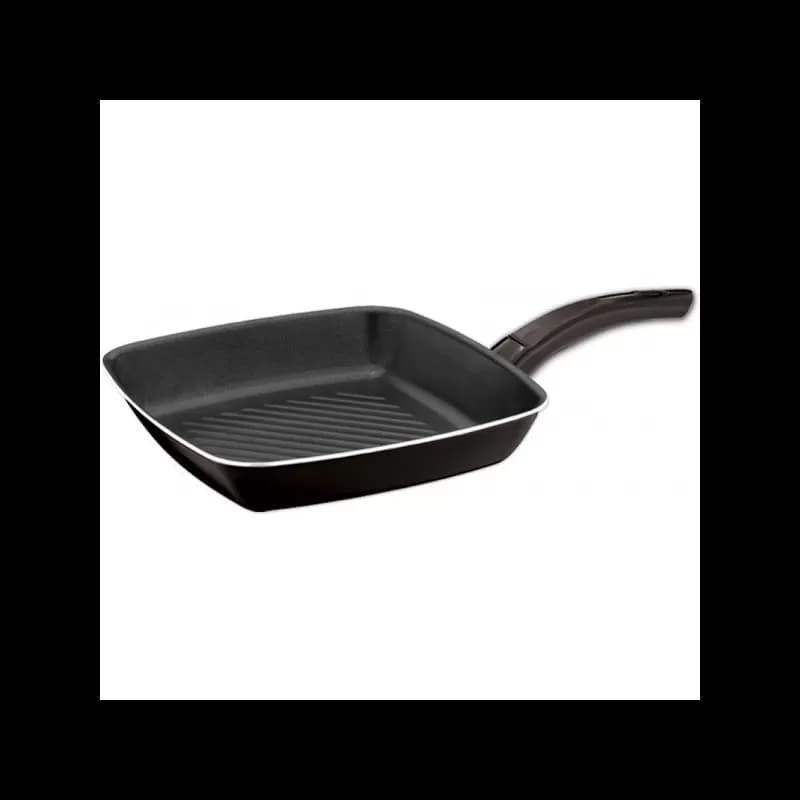 Tigaie grill patrata din aluminiu 28cm