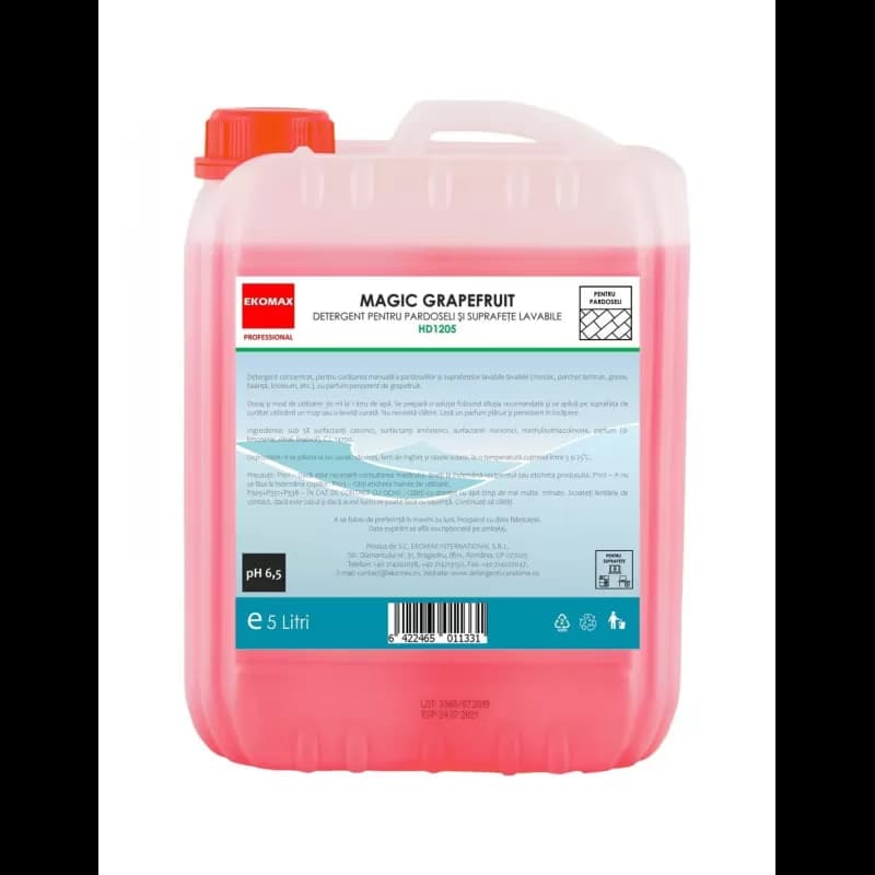 Ekomax detrgent de pardoseli 5L Magic Grapefruit