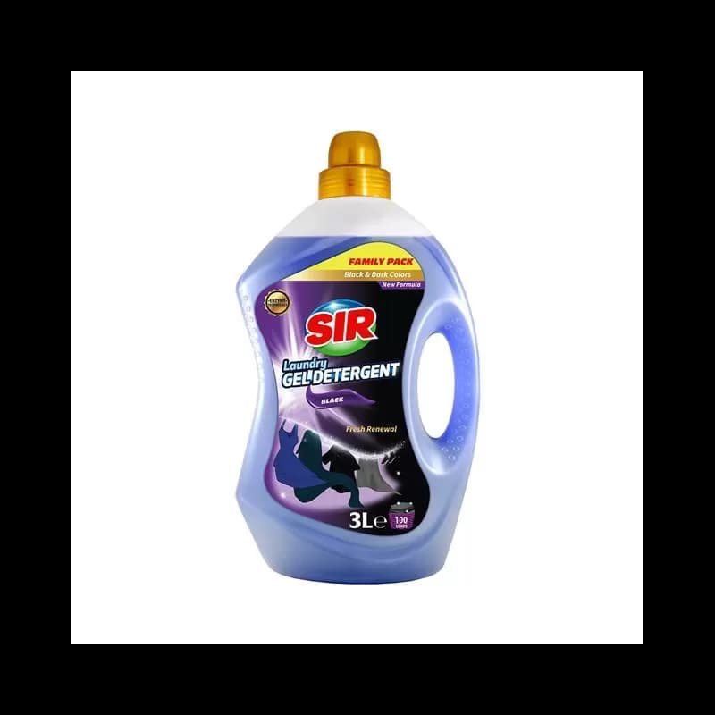 Sir detergent gel de rufe 3L Shiny Black