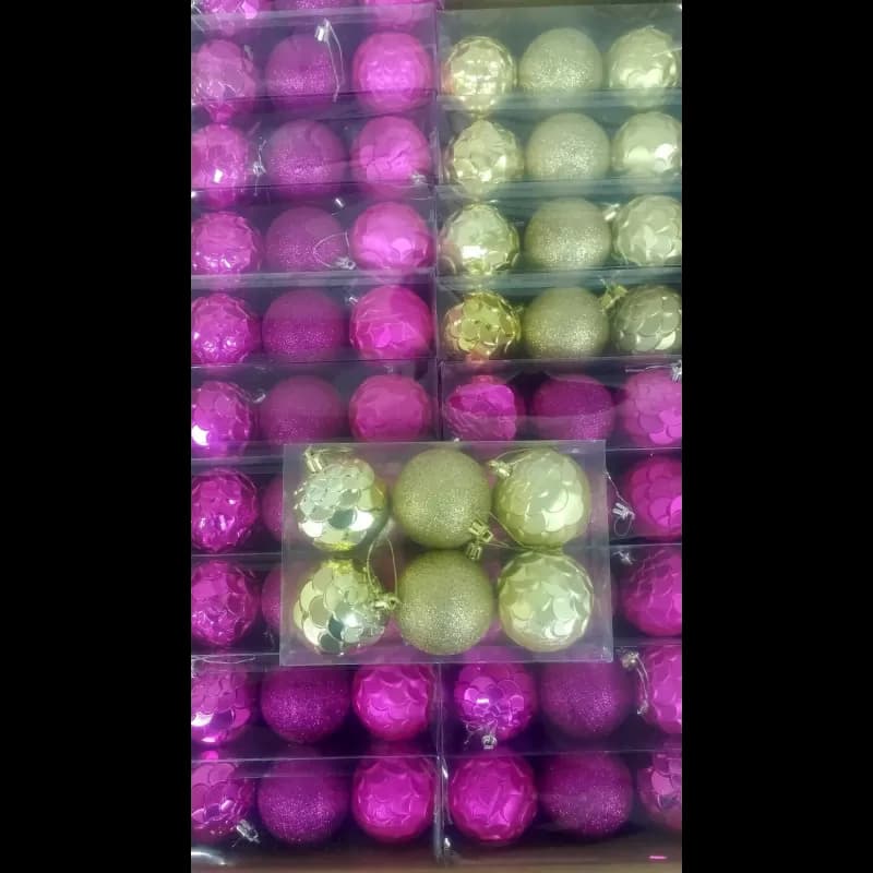 Globuri plastic 6cm 10 buc/set