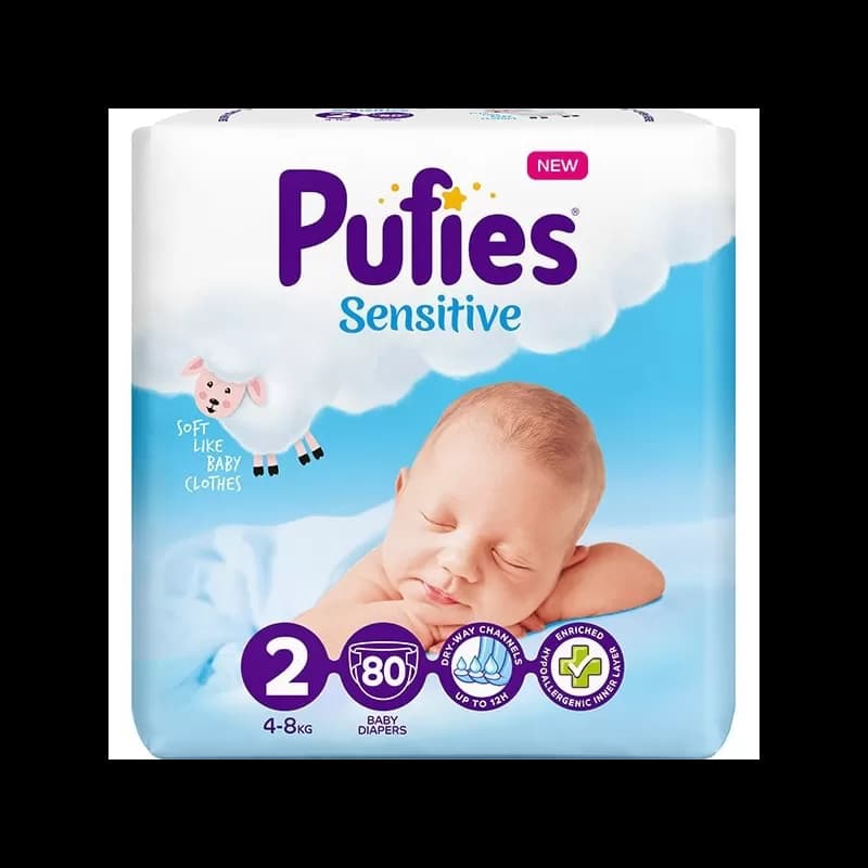 Pufie scutece pentru copii mini 80 buc 4-8kg