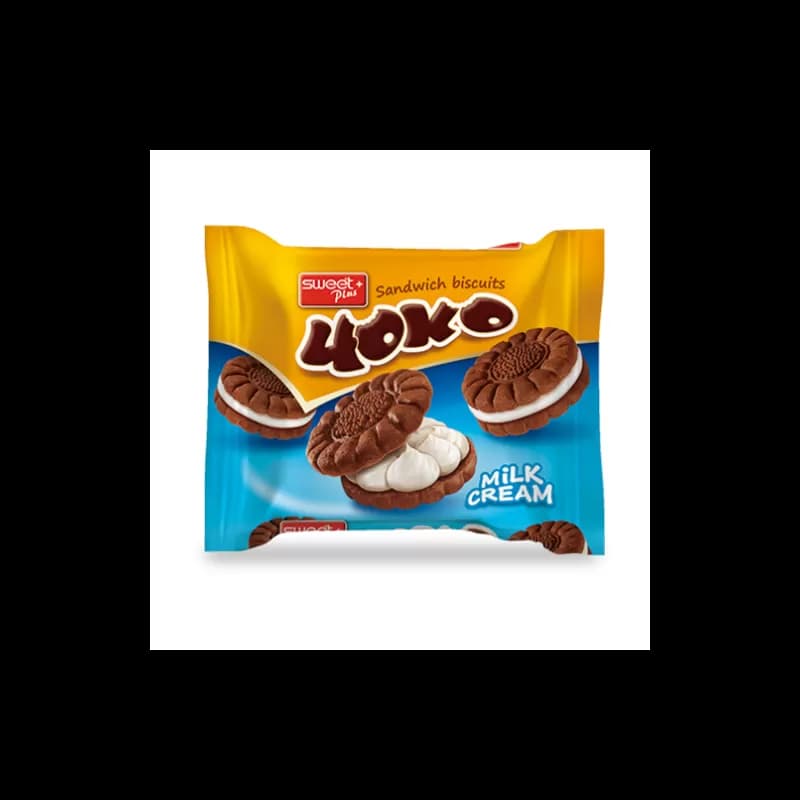 Choko biscuiti sandwich cu crema 76g Lapte