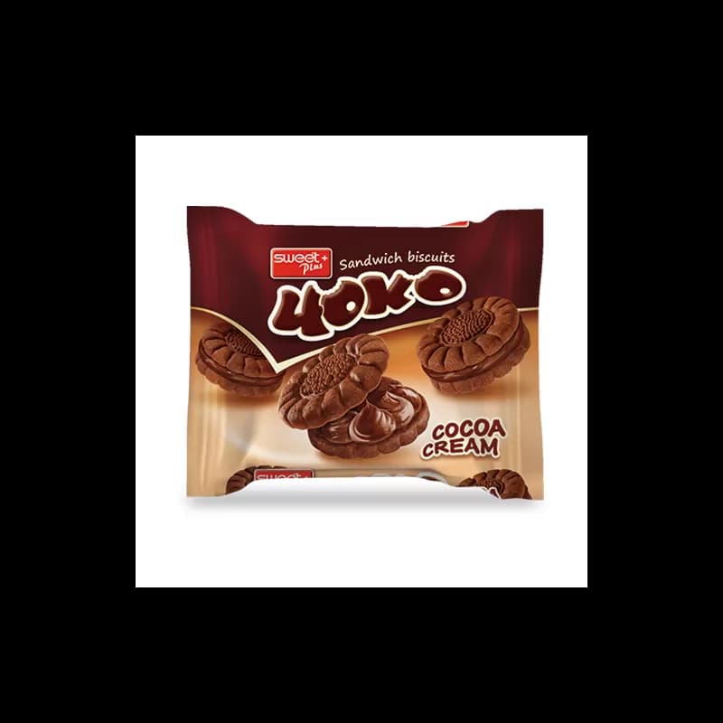 Choko biscuiti sandwich cu crema 76g Cacao