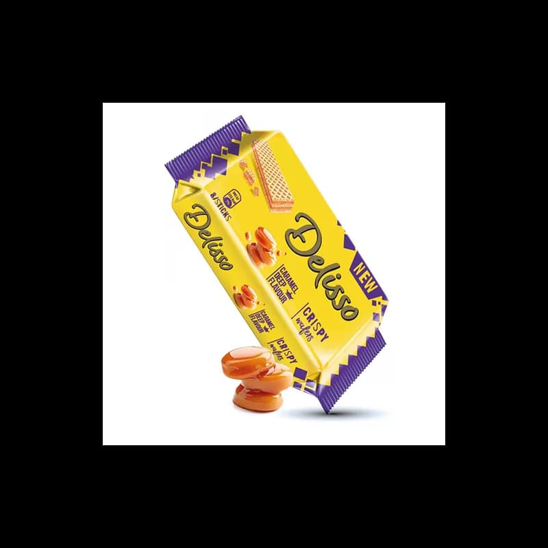 Delisso napolitane cu crema 40g Caramel