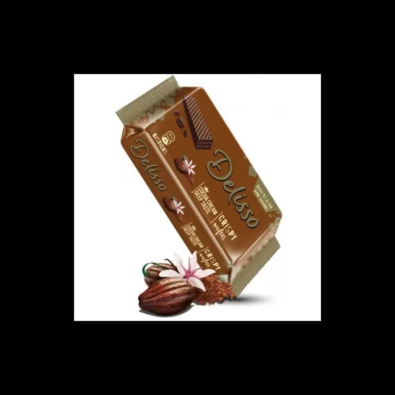 Delisso napolitane cu crema 40g Cacao