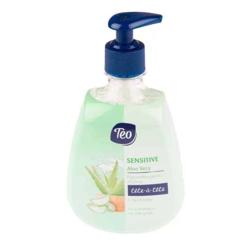 Teo sapun lichid cu pompita 400ml Sensitive Aloe Ver
