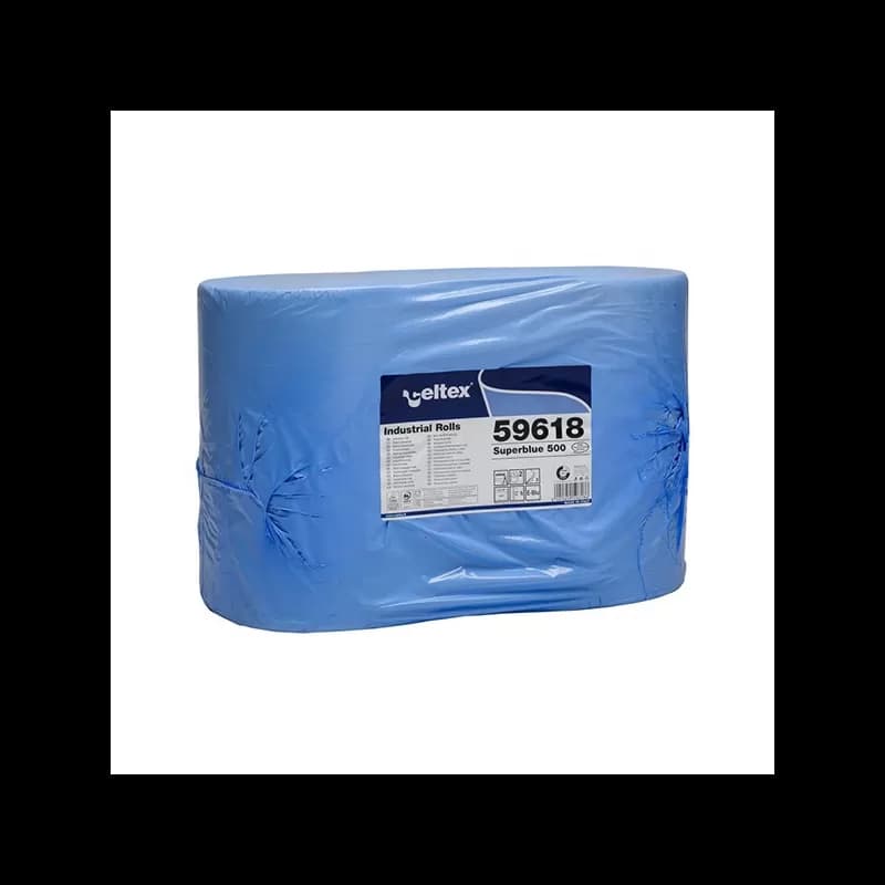 Celtex hartie industriala 2 role x 500 foi, 36cm x 36cm , Albastra