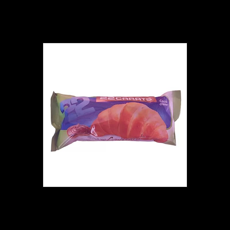 22 Carats croissant cu crema 55g Cacao