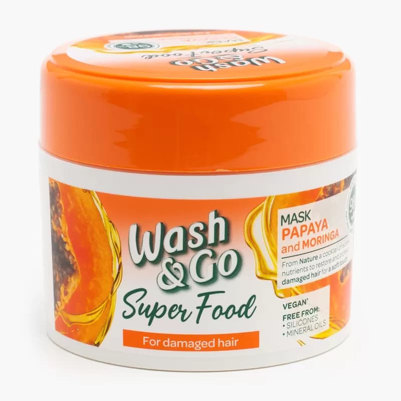 Wash&Go masca de par 300ml Super Food Papaya Moringa