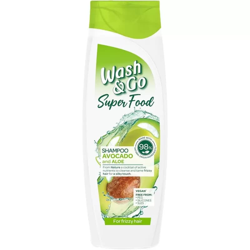 Wash&Go sampon 400ml Super Food Avocado Aloe