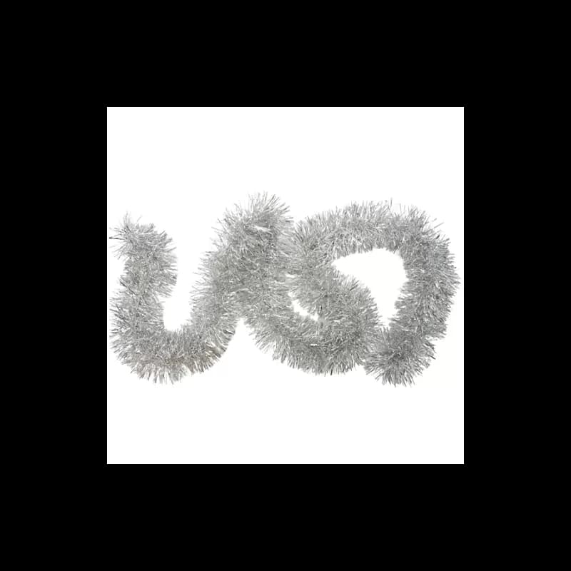 Beteala de Craciun 8cm x 2m 10 buc/set Argintiu