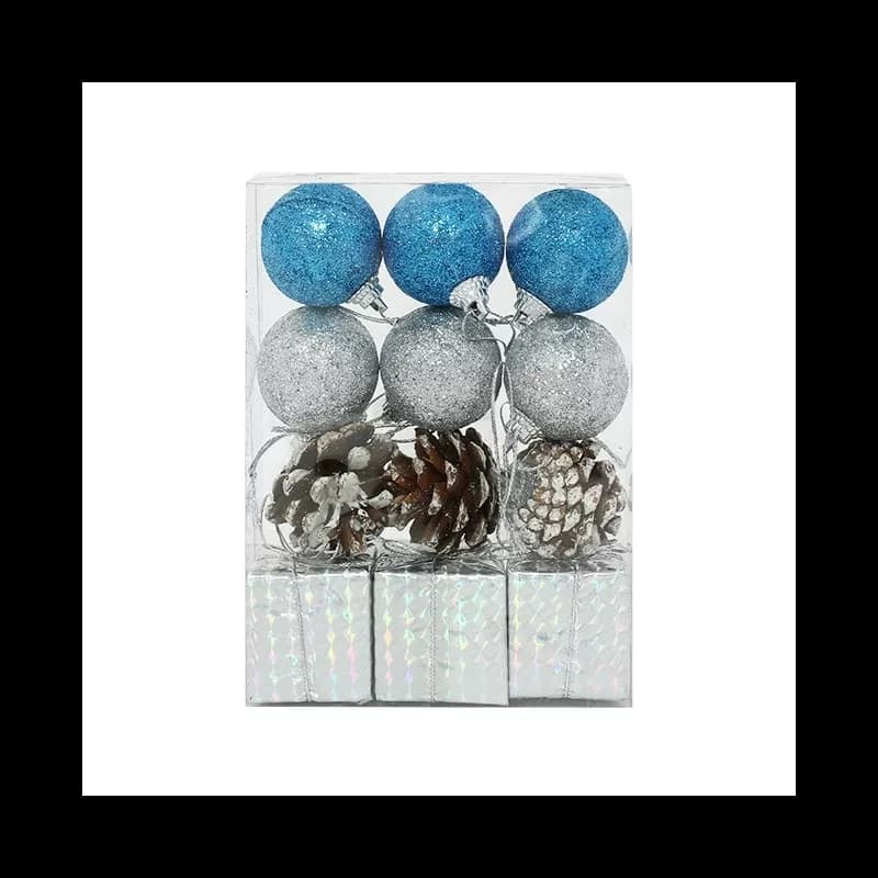Set globuri pentru brad de Craciun 4cm 12 buc/set Diverse Culori