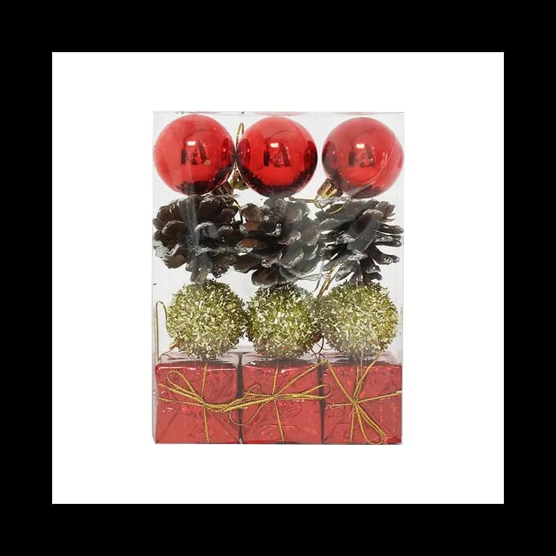 Set globuri pentru brad de Craciun 4cm 12 buc/set Diverse Culori