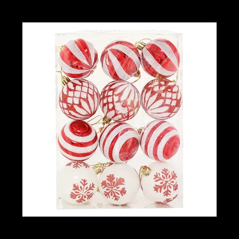 Set globuri pentru brad de Craciun 6cm 12 buc/set Diverse Modele