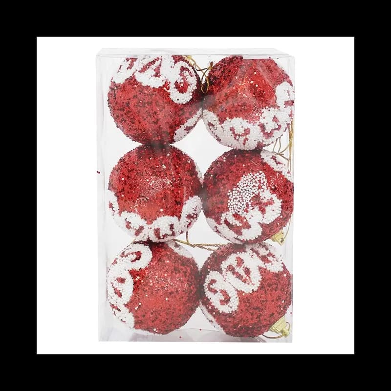 Set globuri pentru brad de Craciun 6cm 6 buc/set Diverse Modele