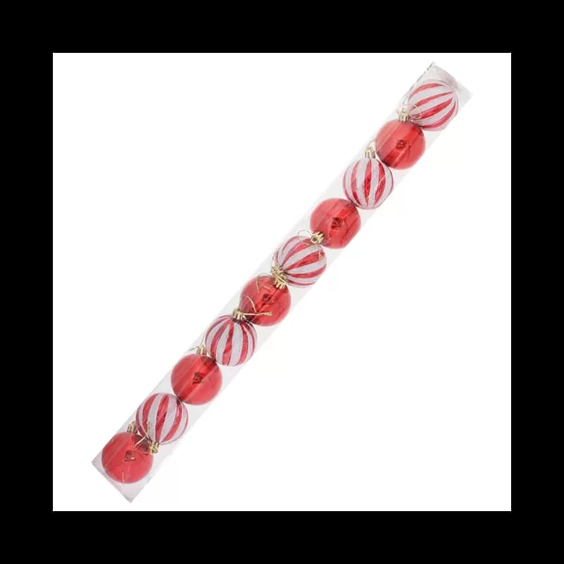 Set globuri pentru brad de Craciun 6cm 10 buc/set Diverse Culori