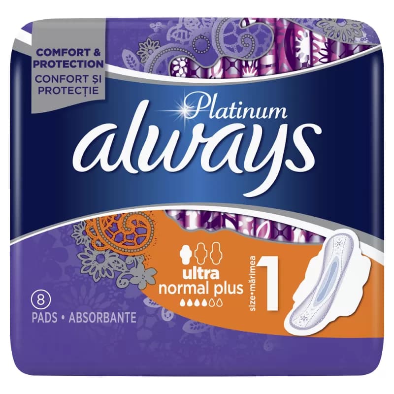 Always Platinum absorbante 8 buc/set Normal Plus