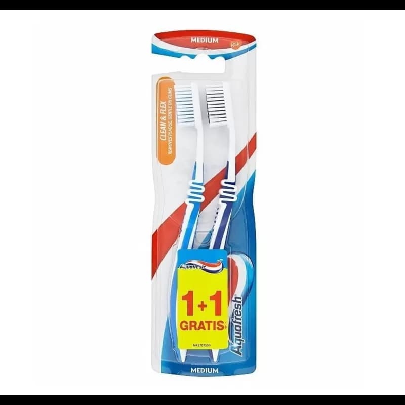 Aquafresh periuta de dinti Clean&Flex Twin New (Duo)