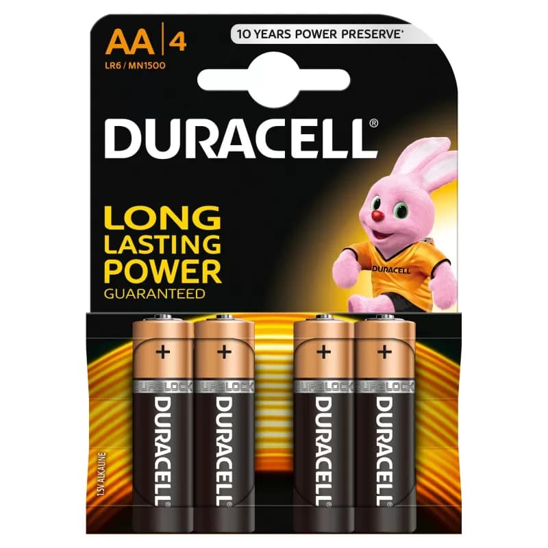 Duracell baterii AA R6 4 buc/set