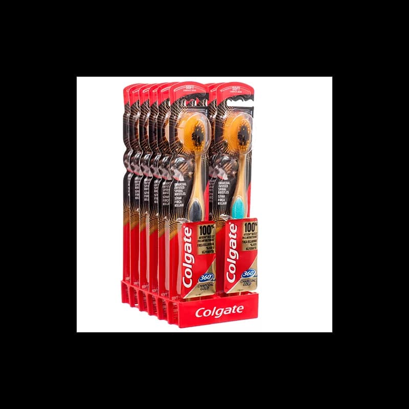 Colgate 360 periute de dinti Charcoal Gold Soft