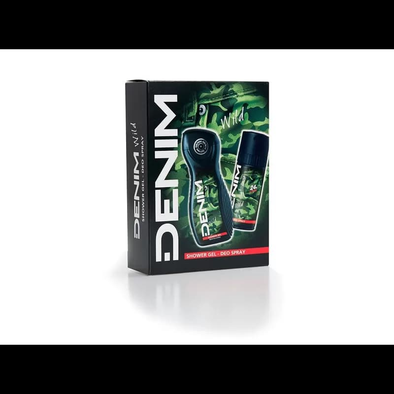 Denim caseta 2 piese deodorant spray 150ml + gel de dus 250ml Wild