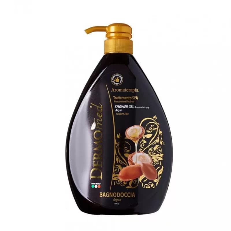 Dermomed gel de dus cu pompita 1L Argan