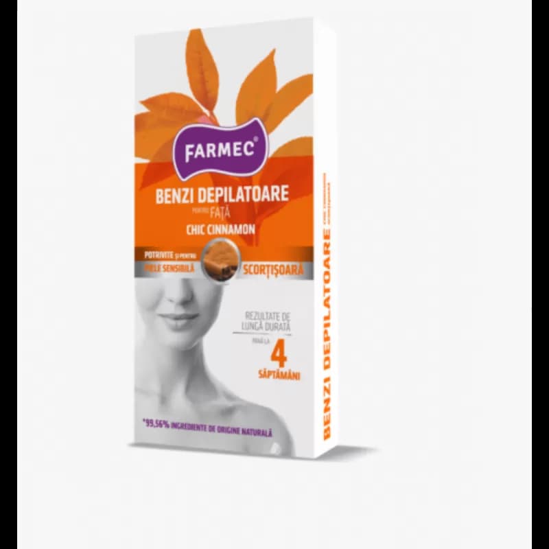Farmec benzi depilatoare pentru fata Chic Cinnamon