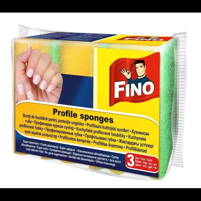 Fino bureti de spalat vase 3 buc/set Protectia Unghiilor