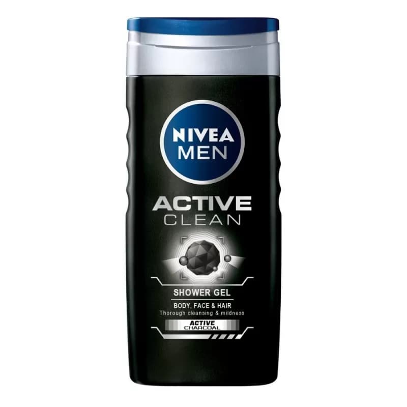 Nivea  gel de dus barbatesc 250ml Active Clean