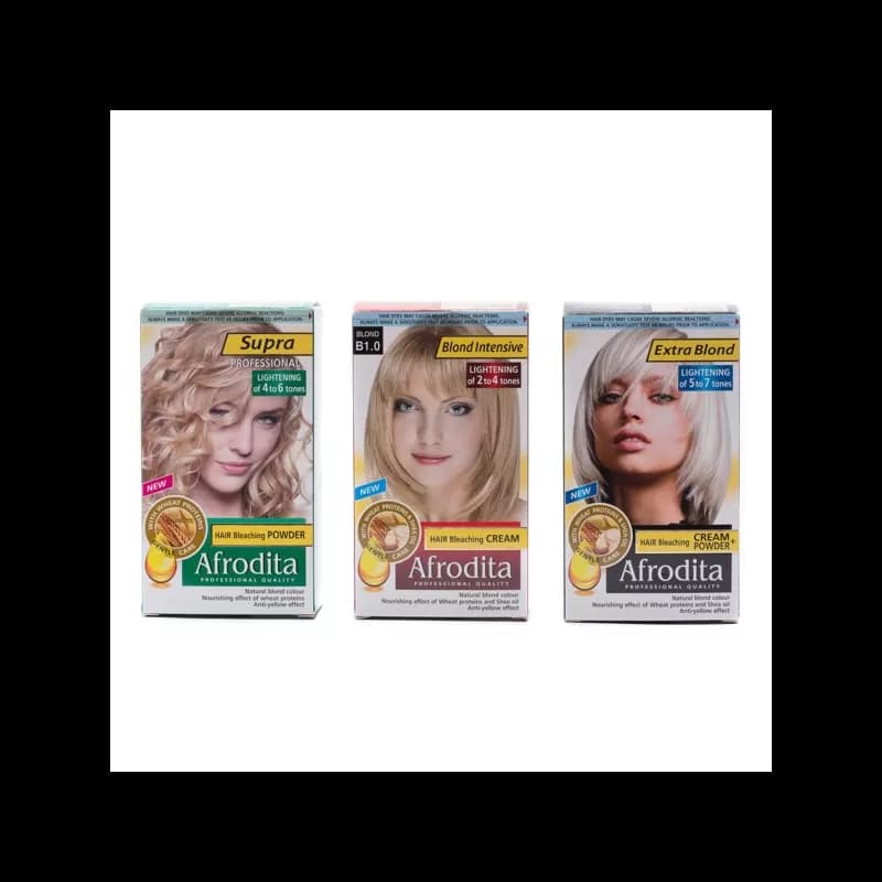 Afrodita pudra decoloranta si masca de par
