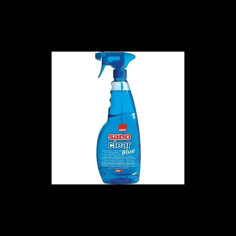Sano Clear detergent geamuri cu pulverizator 1L, Blue