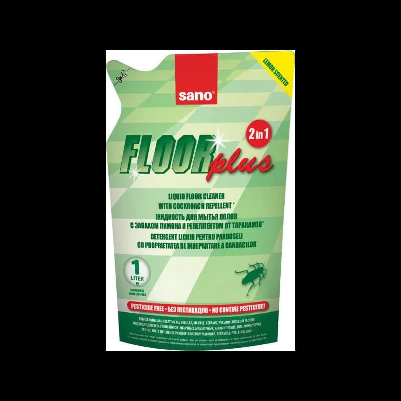 Sano Floor Plus rezerva detergent pardoseli 750ml, Anti Insecte