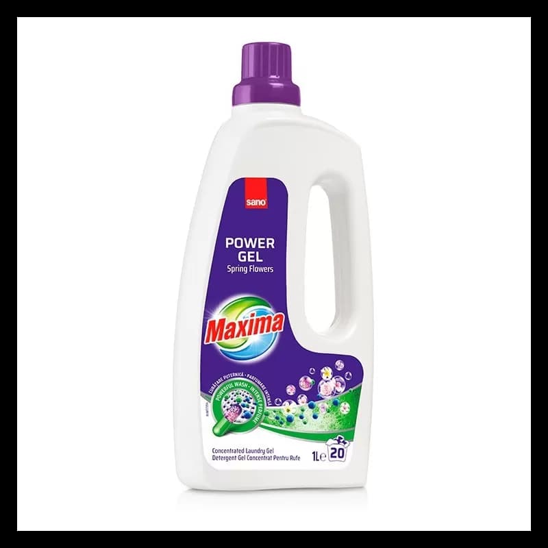 Sano Maxima Power Gel detergent de rufe lichid 1L, Mountain Fresh