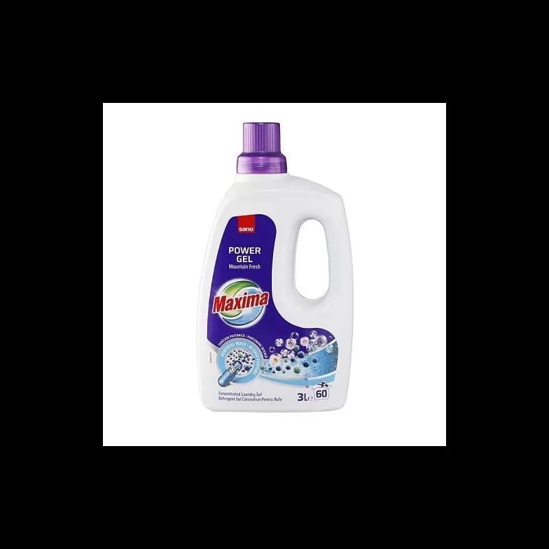 Sano Maxima Power Gel detergent de rufe lichid 3L, Mountain Fresh